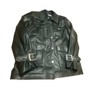 WeWoreWhat Vegan Leather Western Jacket